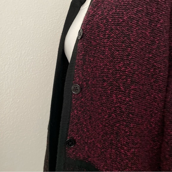 Chunky Knit Button Front Marled Cardigan - Picture 2 of 5